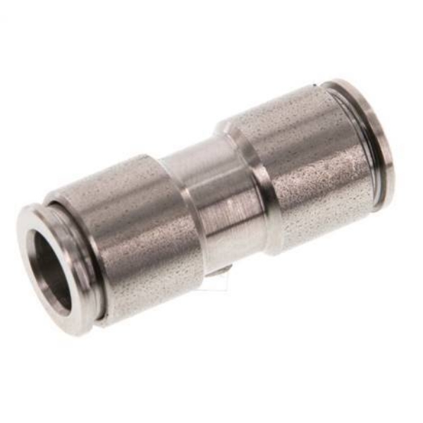 RVS Push-in Rechte stekker – 8mm