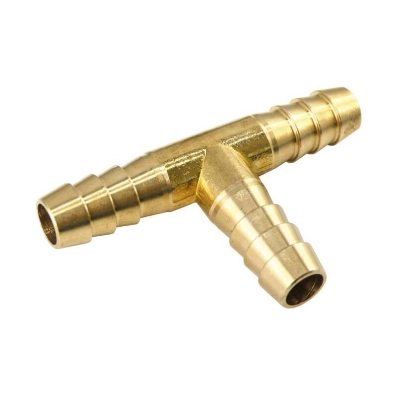 Messing T-stuk 6 mm