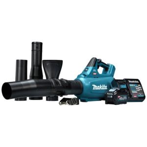 Makita XGT 40 V Max Bladblazer 5,0 Ah accu (1 st.), + snellader