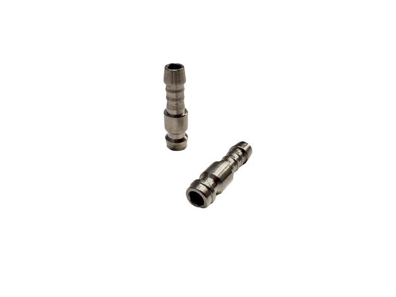 Rectus T21 Insteeknippel met slangpilaar 8 mm messing vernikkeld